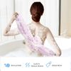 Toplive 2Pcs Bath Shower Loofah Sponge,Long Stretch Back Sponge Exfoliating Back Scrubber for Shower for Women and Men-Pink+Purple
