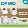LW Ribbon White Plastic 25x54mm roll 1x160 Labels