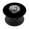 Romantic White Steampunk Collection - Beautiful Wolf PopSockets Swappable PopGrip