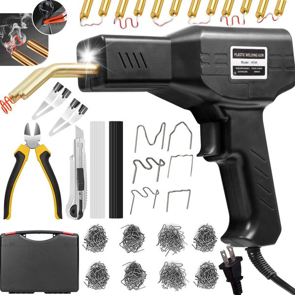 Plastic Welder Kit 150W 1000PCS Staples for Car Bumper & Plastic Repairs