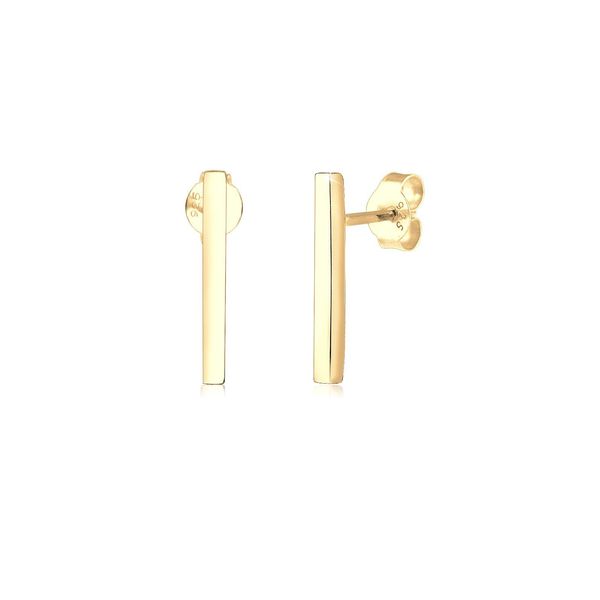 Elli Geo Minimal Bar Earrings, One size, Silver, No Gemstone