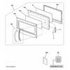 Handle White Compatible with GE Microwave WB15X24436