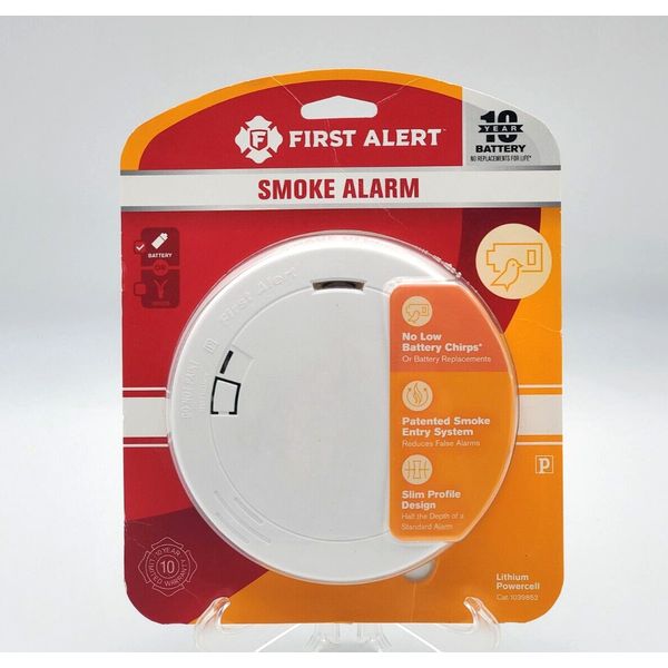 First Alert PR710 Lithium Battery Powered Photoelectric Smoke Alarm (1039852)