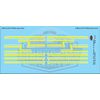 Yellow Semi Stripe Graphic 1:64 Scale