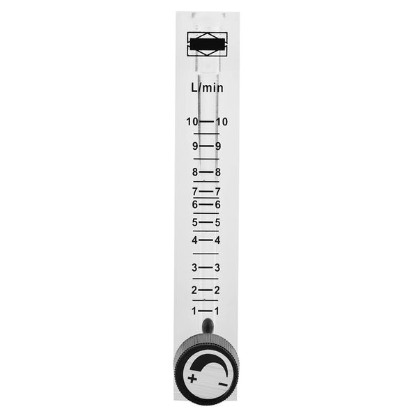 Gas Flowmeter, Gas Regulator Flowmeter, Gas Flow Meter, LZQ-7 Flowmeter 1-10LPM Flow Meter with Control Valve for Oxygen/Air/Gas