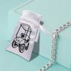 Azeeda 15cm 'Golf Cart' Satin Drawstring Bag/Pouch (SB00085945)
