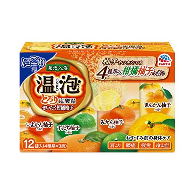 Earth Chemical hot foam ONPO thick carbonated water luxury citrus yuzu 12 tablets x 16 pieces