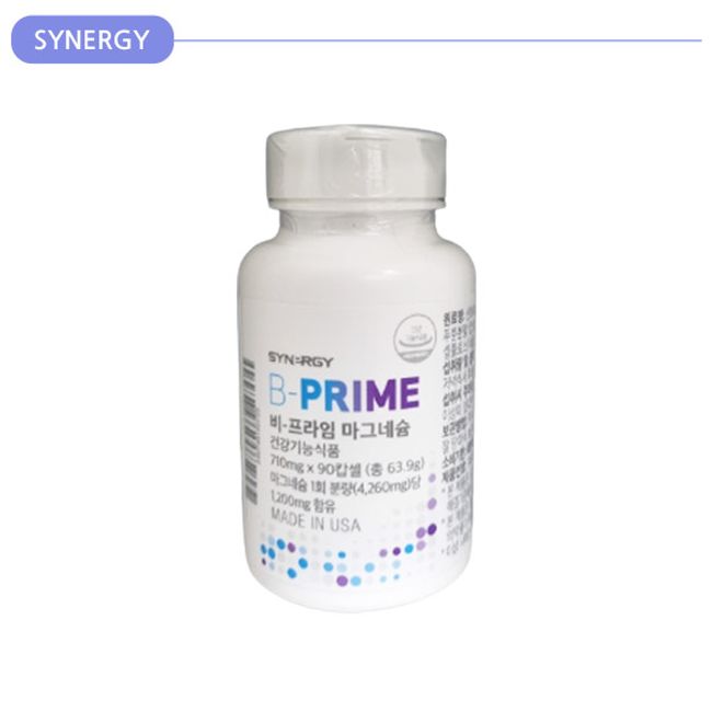 Synergy Non-Prime Magnesium (90 capsules), 90 tablets, 63.9g, 1 pack