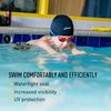 FINIS Betta Kids Swim Goggles, Red/Blue