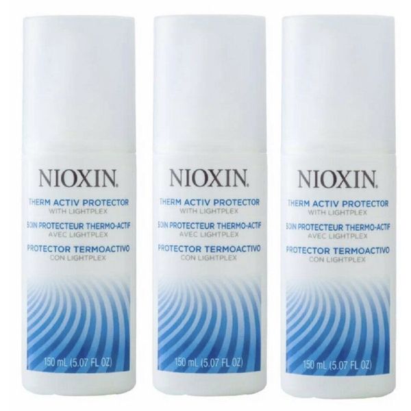 Nioxin Therm Activ Protector with Lightplex 5.07 oz PACK OF 3