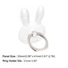 sourcing map Transparent Phone Ring Holder, Clear Finger Grip Stand for Phone, Case, Tablet (Rabbit Shape)