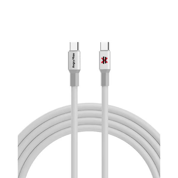 Angry miao USB C Charger Cable, Silicone USB C to USB C Cable, 60W(3A) 4ft Quick Charger Cord, for iPhone 15/15 Pro/15 Plus/15 Pro Max, iPad Mini 6/ Pro 2021, iPad Air 4