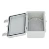 Electrical Box Insulated Outdoor Junction Box with Hinged Cover Plastic Clip for Various DIY Projects