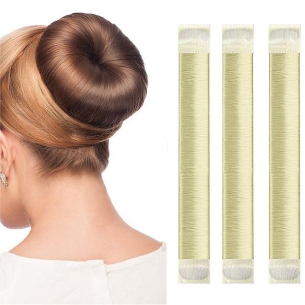 ASYKNM 3 Stück Hair Bun Maker, Hair Styling Tool, Donut Hair Bun Maker, French Twist Haar Brötchen, für Lange und Kurze Haare Geeignet für Damen Kinder Dutt Haar