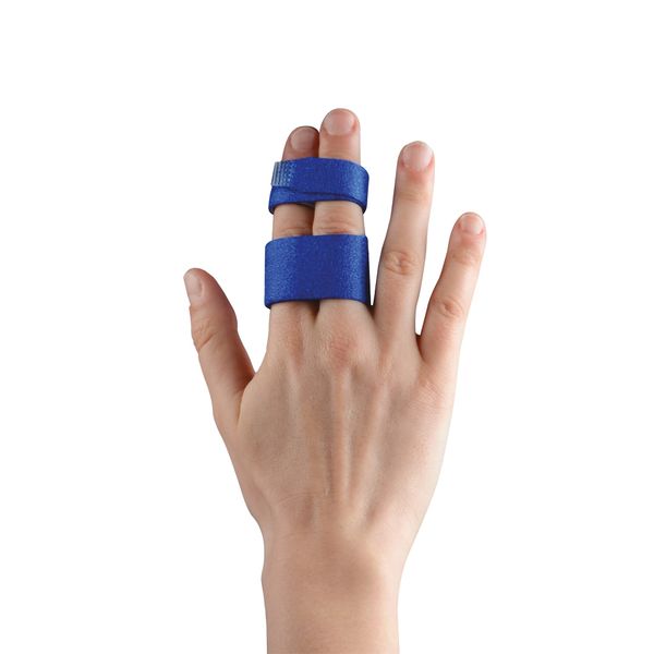 THUASNE - Finger Splint - Sports Recovery after Sprain, Dislocation, Fracture - 2 Independent, Flexible & Elastic Bands - CE Medical Device - One Size Fits All