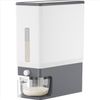 Moisture-Proof Rice Dispenser with Multipurpose Cup - 25 lbs Airtight Container