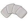 D&F Natural Cream 24 pc Dinner Set Dining Side Bowl Mug Cup&Saucer