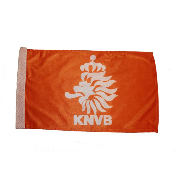 Netherlands Holland Orange KNVB Logo White 12"X18" FLAG With Sleave Without Stick .. New