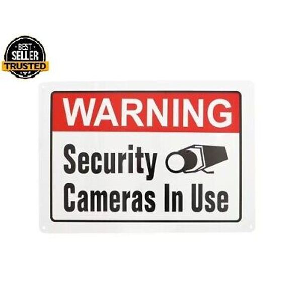 Everbilt 10 In. X 14 In. Security Cameras in Use Sign. FREE SHIPPING