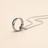 GAVU Men's Tungsten Steel Ring Necklace, 55 cm, Tungsten steel, No Gemstone