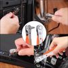 Ratcheting Right Angle Screwdriver Hex Drive 90 Degree Offset+10pc Bit Set T20