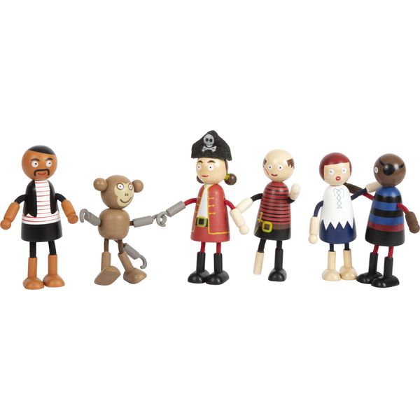 Small Foot Wooden Bending Dolls Pirate