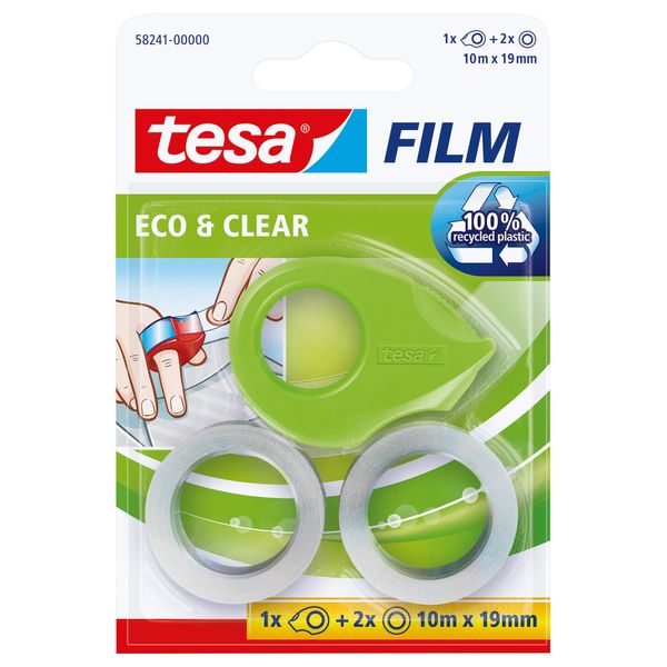 tesafilm Mini Tape Dispenser ecoLogo - metal blade, ergonomic design, eco-friendly