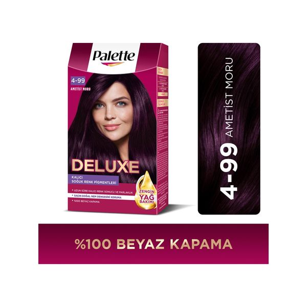 Deluxe Kalıcı Renkler 4-99 Ametist Moru Saç Boyası
