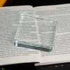 Square Clear Glass Paperweight