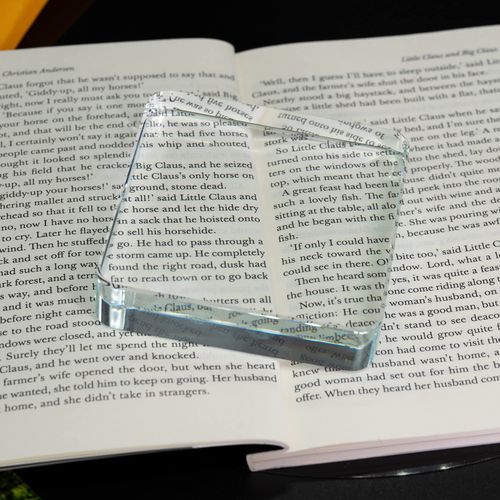 Square Clear Glass Paperweight