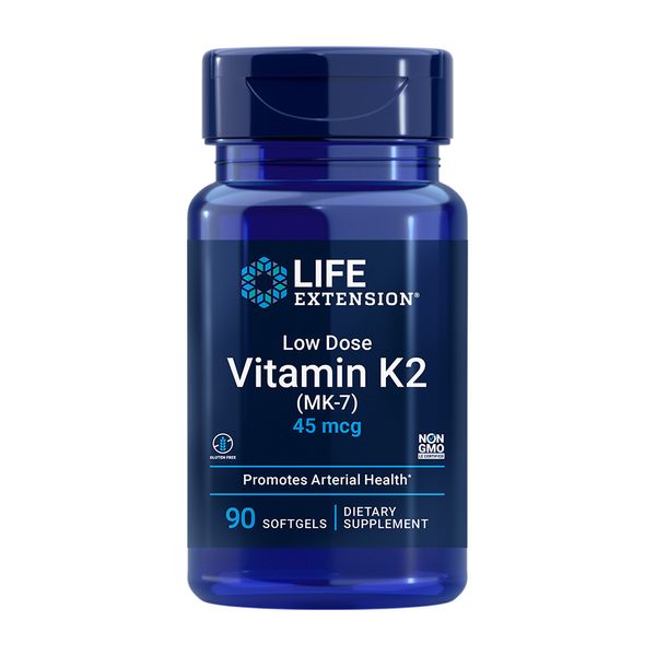 Life Extension Low Dose Vitamin K2 45mcg 90 Softgels 2 ea