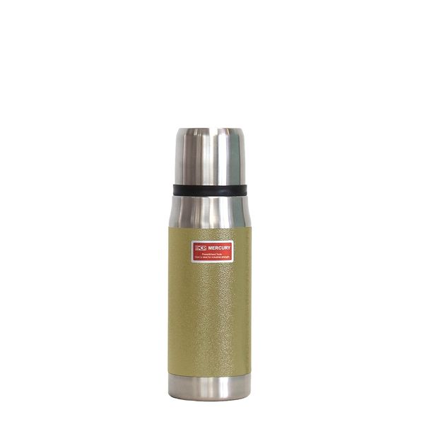 Keystone Mercury Thermo Bottle 500, Beige, Φ3.0 x Height 9.8 inches (7.5 x 24.8 cm), ME052151