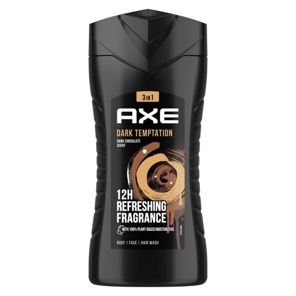 Axe Dark Temptation Shower Gel 250 ml (Pack of 3 x 250 ml)