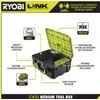 RYOBI LINK Medium Tool Box 80 lb. Load Capacity Impact Resistant Material