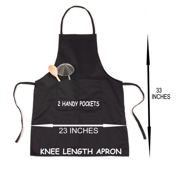 Print4U Slogan Novelty Cooking Apron Recommend The Sausage Black