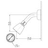 RV/Mobile Motor Home Bath Tub Shower Head, Chrome