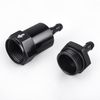 CNRAQR 5/16" Billet Inline Fuel Filter 30 Micron Anodized Aluminum Black 2PCS
