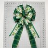 St. Patrick's Day Bow with Shamrocks, Leprechaun Hats, Plaid