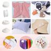 TOAOB 120 Sets T5 Snap Button Fasteners Plastic White Press Studs 12mm for DIY Clothes