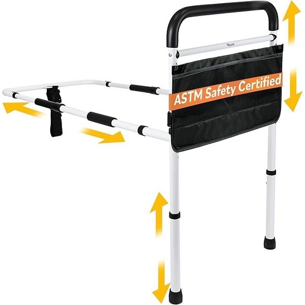 Vaunn Medical New Adjustable Bed Assist Rail Handle