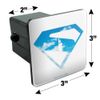 Superman 2025 Movie Cloud Shield Tow Trailer Hitch Cover Plug Insert 2"