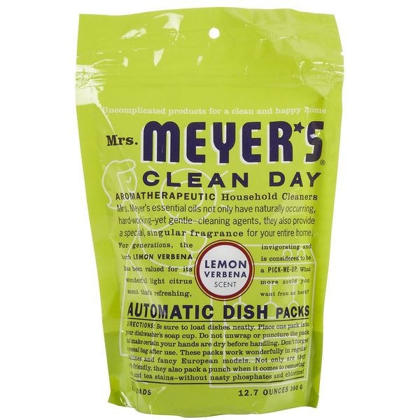 MRS. MEYER’S CLEANDAY, Dishwasher Lemon Verbena, 11.6 Ounce