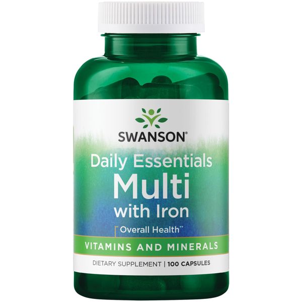 Swanson Daily Multivitamin and Mineral Capsules, 100 Count
