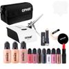 OPHIR Airbrush Makeup System Set Kit w Air Compressor Foundation Concealer