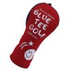 Blue Tea Golf Stretch Smile Headcover HC-034 [For UT/Utility] Red