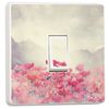 Poppy Flowers Design Single Light Switch Cover Skin Sticker