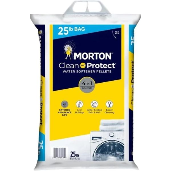 Morton Salt 2499 Clean & Protect Water Softener Salt Pellets 25 lbs.