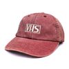 Outsdr Unisex VHS Washed Embroidered Dad Baseball Cap - Red