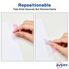 Avery Margin Ultra Tabs, 2.5" x 1", 2-Side Writable, Assorted Pastel Colors, 24 Repositionable Tabs (74769)