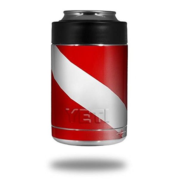 Dive Scuba Flag - Decal Style Skin Wrap fits Yeti Rambler Colster and RTIC Can (Cooler NOT Included)